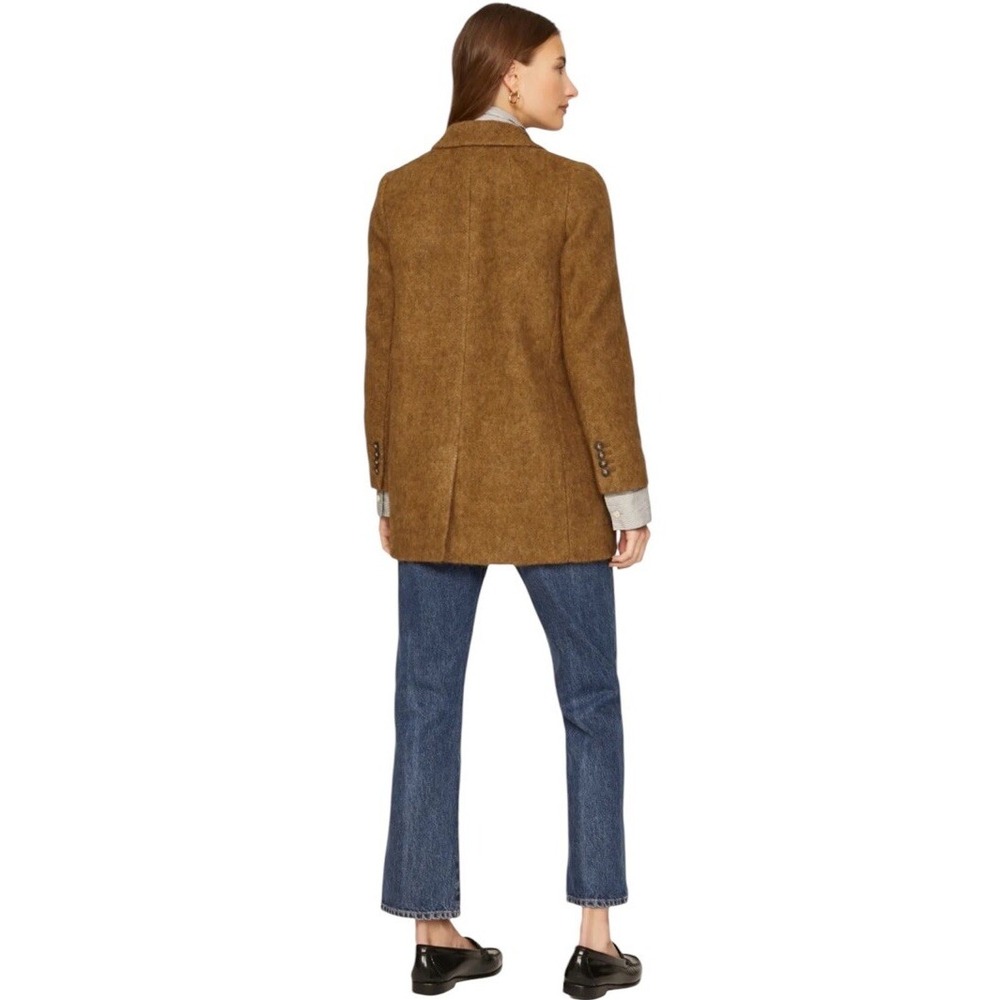Madewell Boucle Larsen Blazer XS Toffee Brown Wool Alpaca Blend Single‎ Breasted - Picture 8 of 16